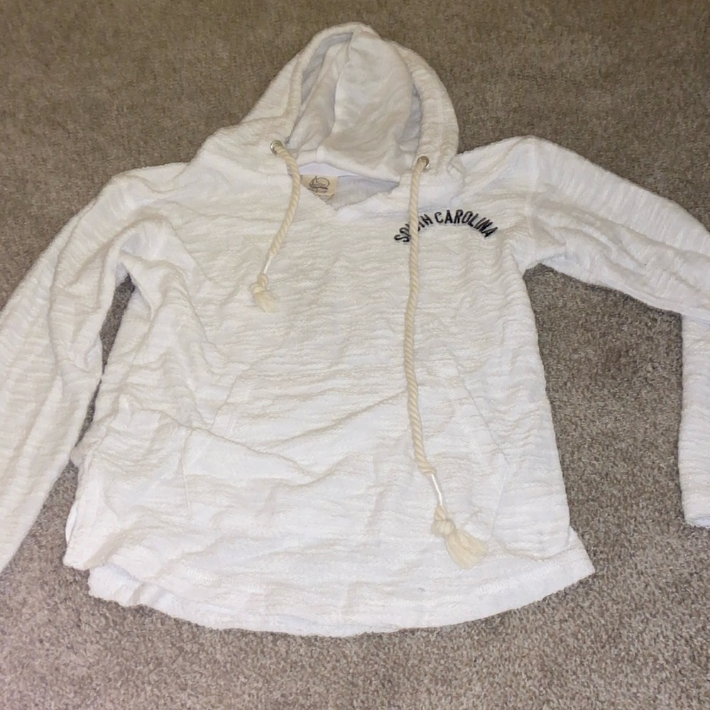 Women’s hoodie South Caroline white lightweight jacket